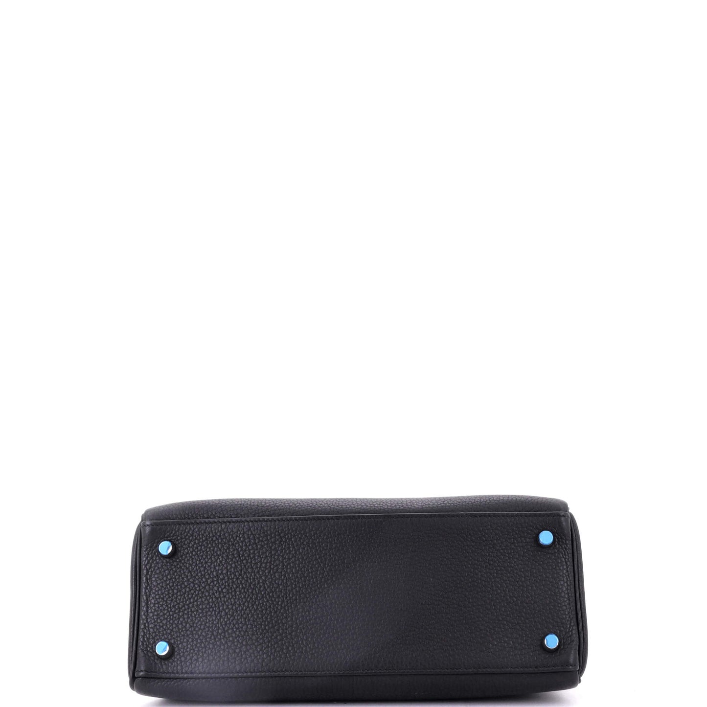 Kelly Handbag Noir Togo with Palladium Hardware 28