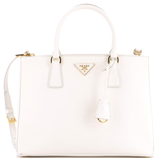 Galleria Double Zip Tote Saffiano Leather Medium