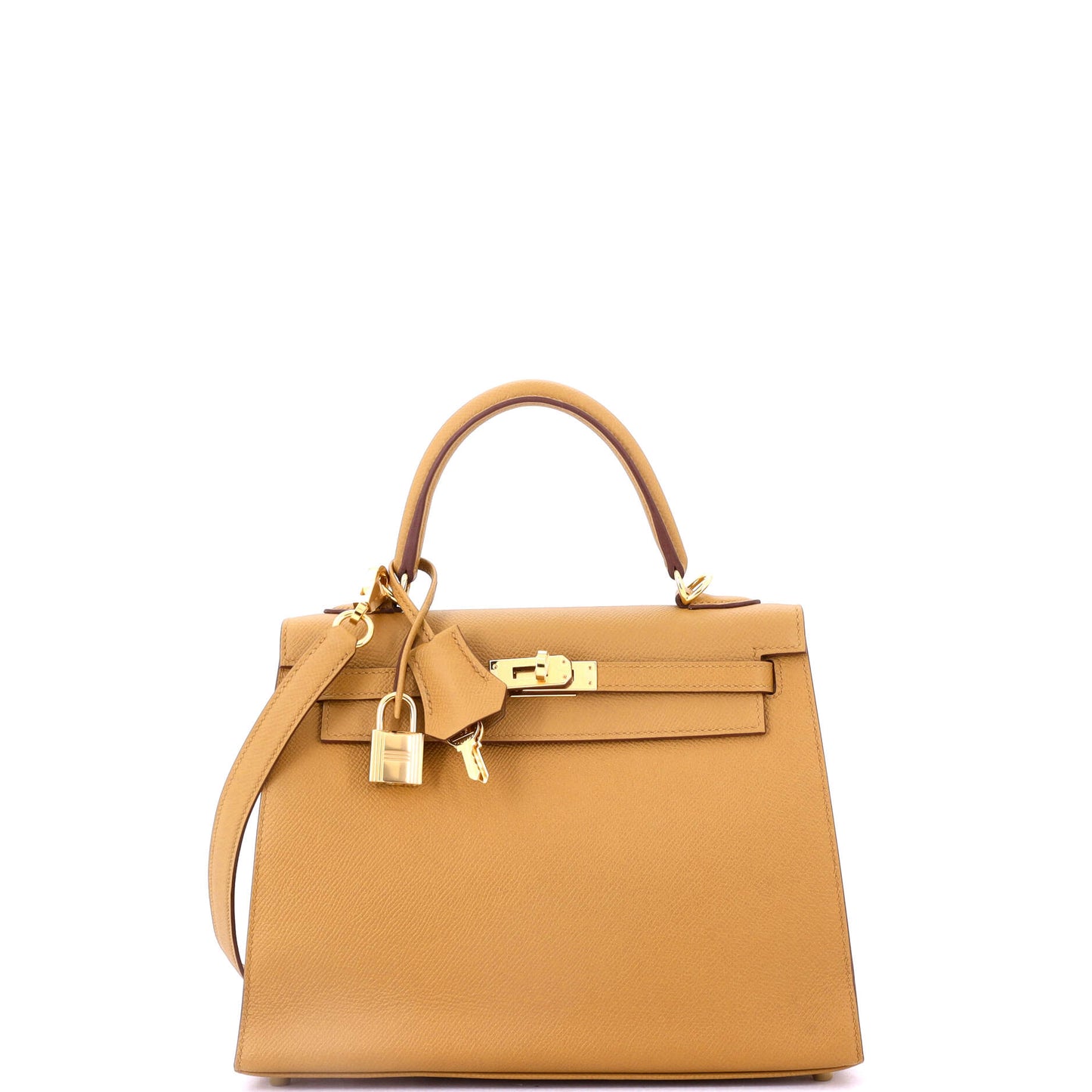 Kelly Handbag Sesame Epsom with Gold Hardware 25