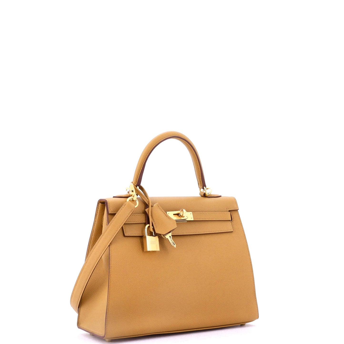 Kelly Handbag Sesame Epsom with Gold Hardware 25