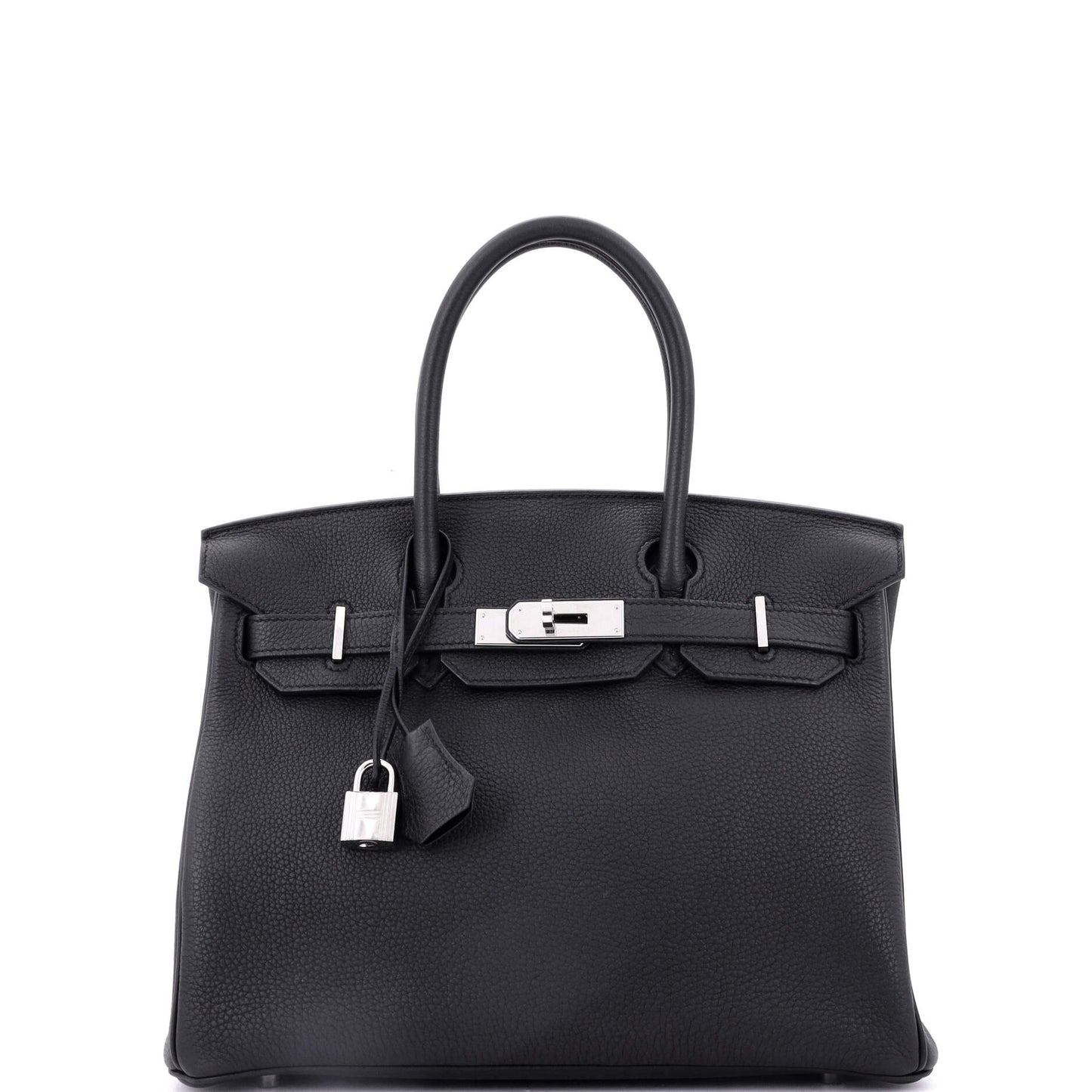 Birkin Handbag Noir Togo with Palladium Hardware 30