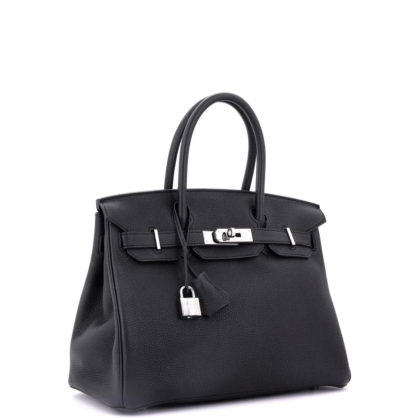 Birkin Handbag Noir Togo with Palladium Hardware 30