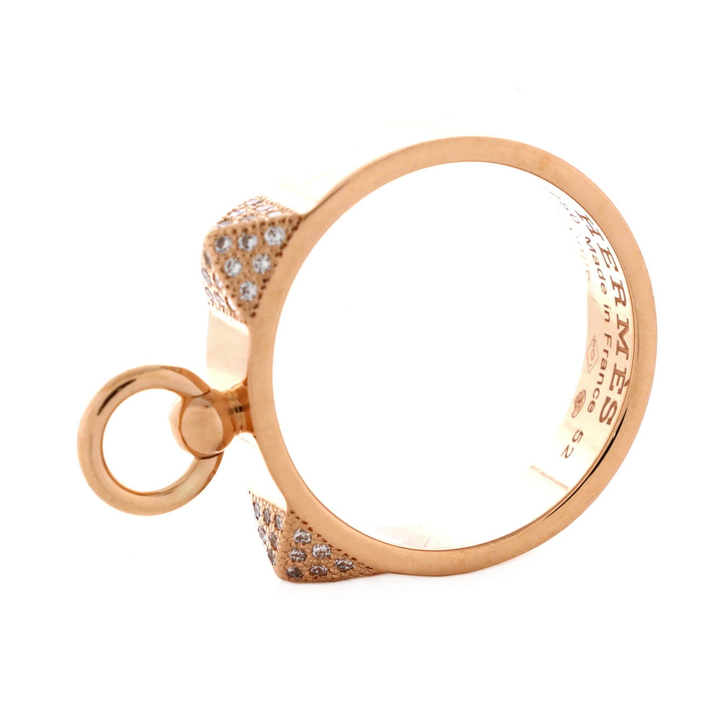 Collier de Chien Ring 18K Rose Gold and Diamonds Small