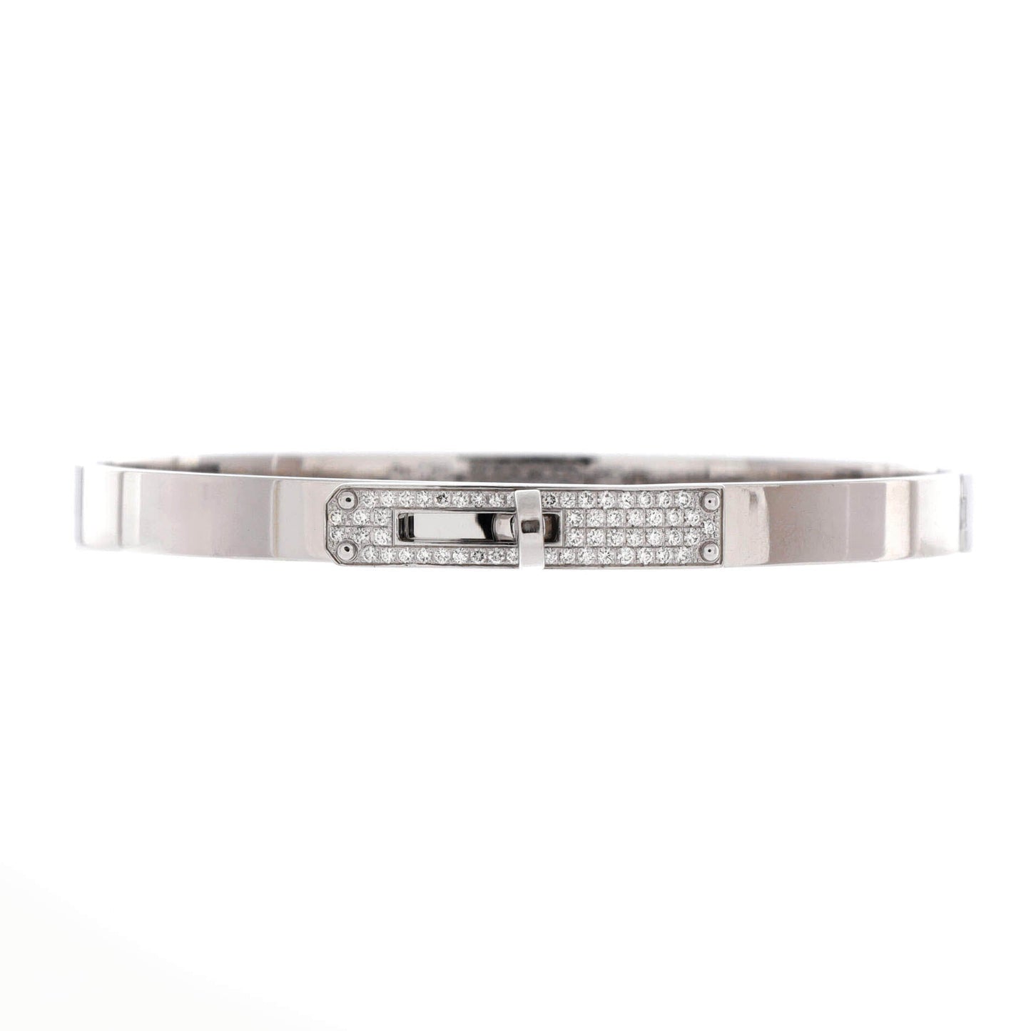 Kelly Bracelet 18K White Gold and Pave Diamonds Small