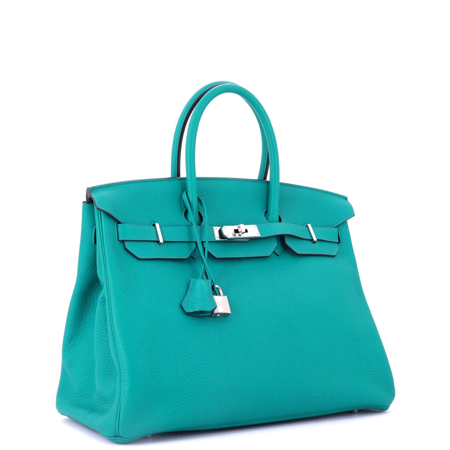 Birkin Handbag Bleu Paon Togo with Palladium Hardware 35