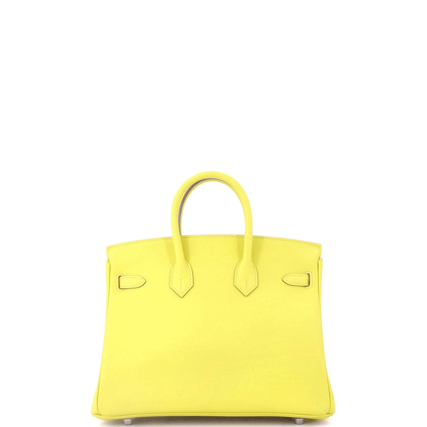 Birkin Handbag Lime Swift with Palladium Hardware 25