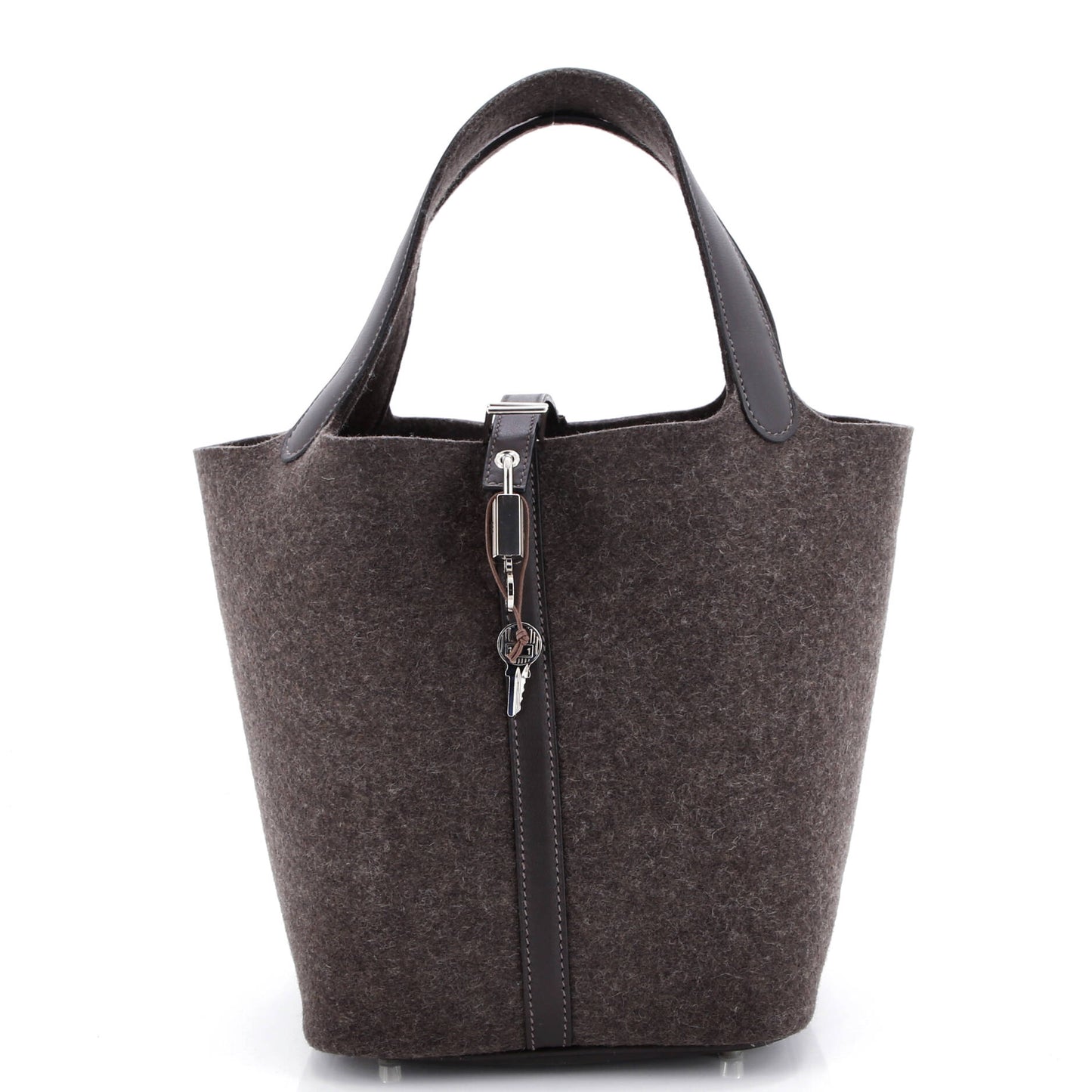 Picotin Lock Bag Felt with Leather MM