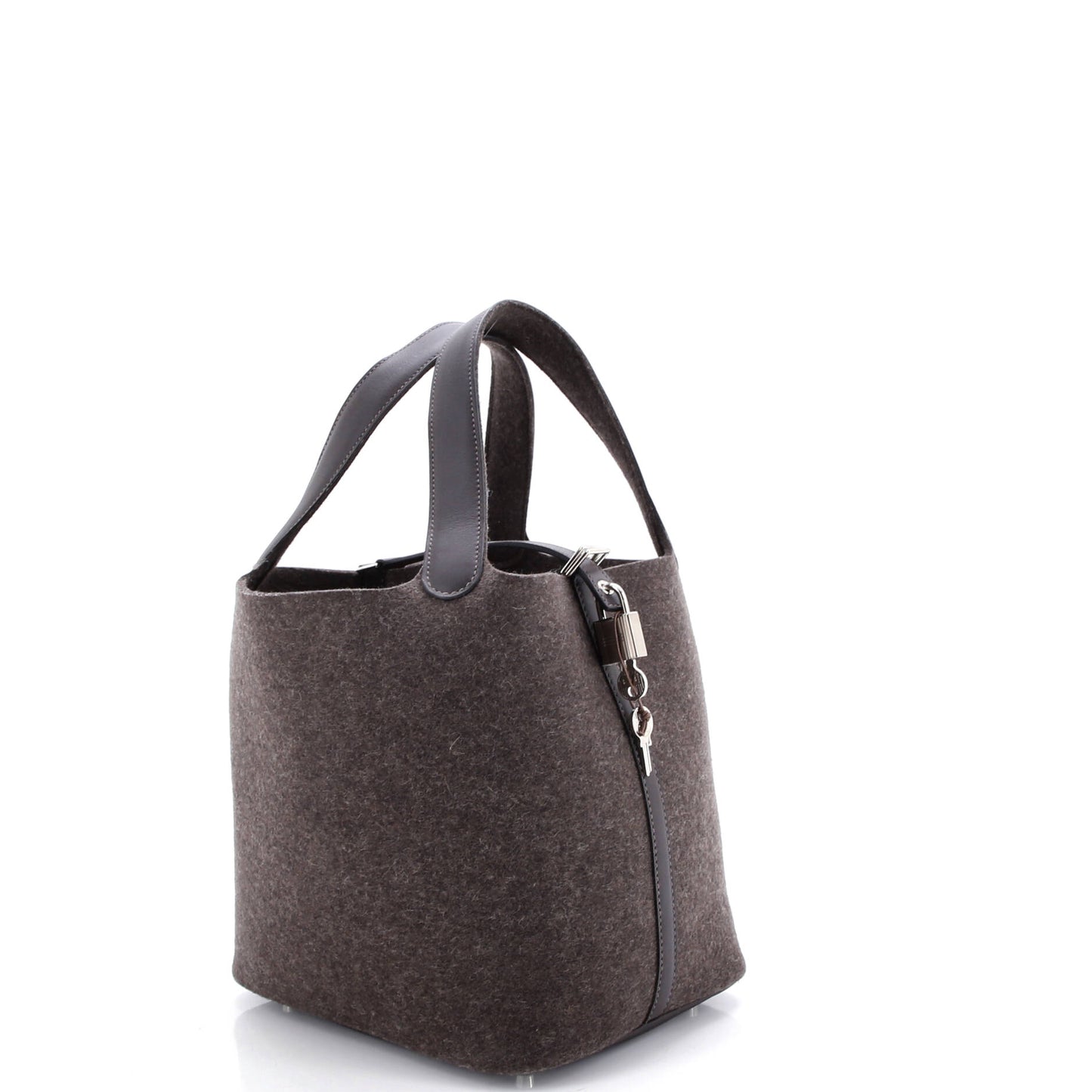 Picotin Lock Bag Felt with Leather MM
