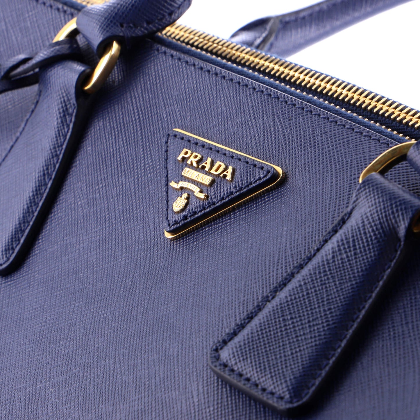 Double Zip Lux Tote Saffiano Leather Large