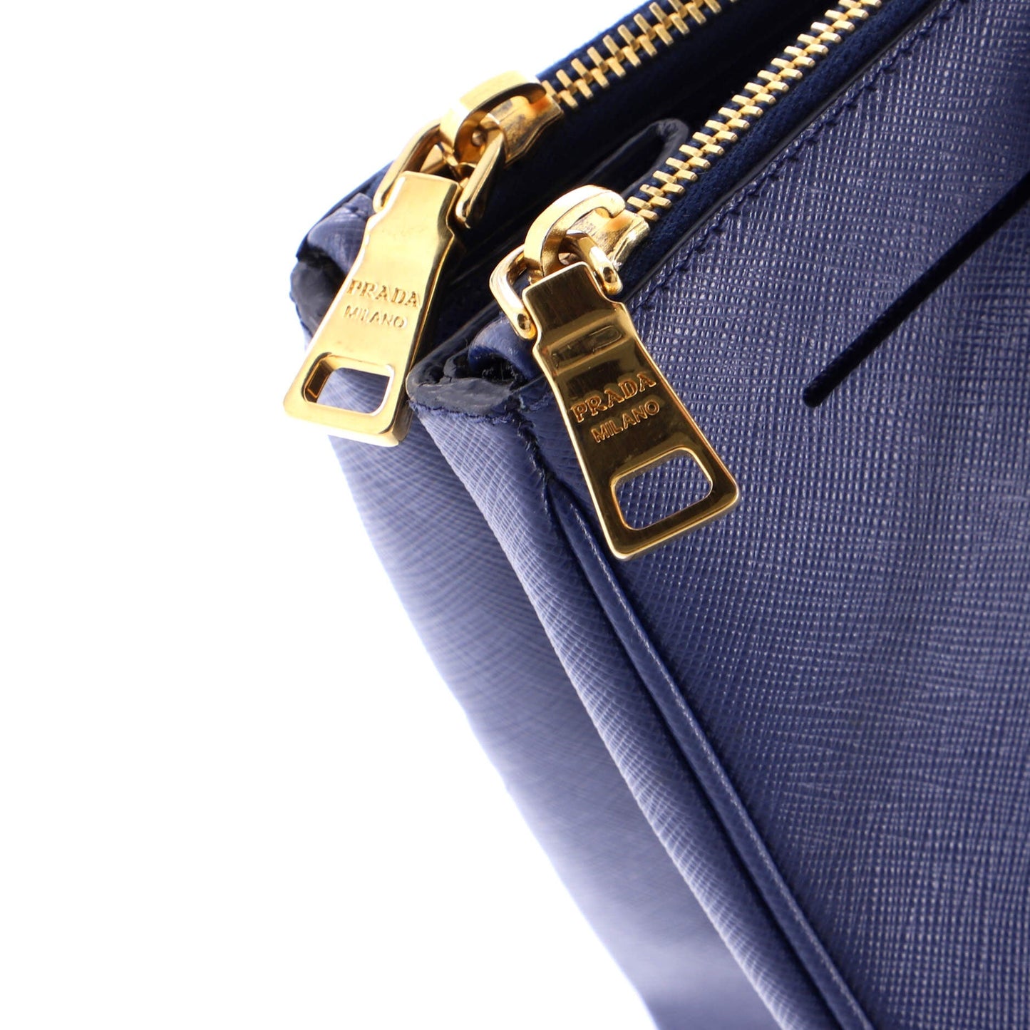 Double Zip Lux Tote Saffiano Leather Large