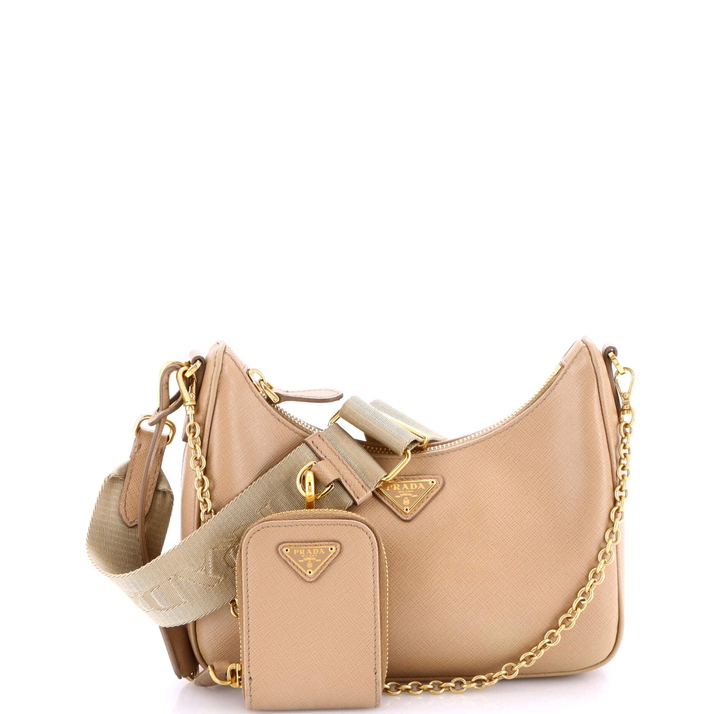 Re-Edition 2005 Shoulder Bag Saffiano Leather Small