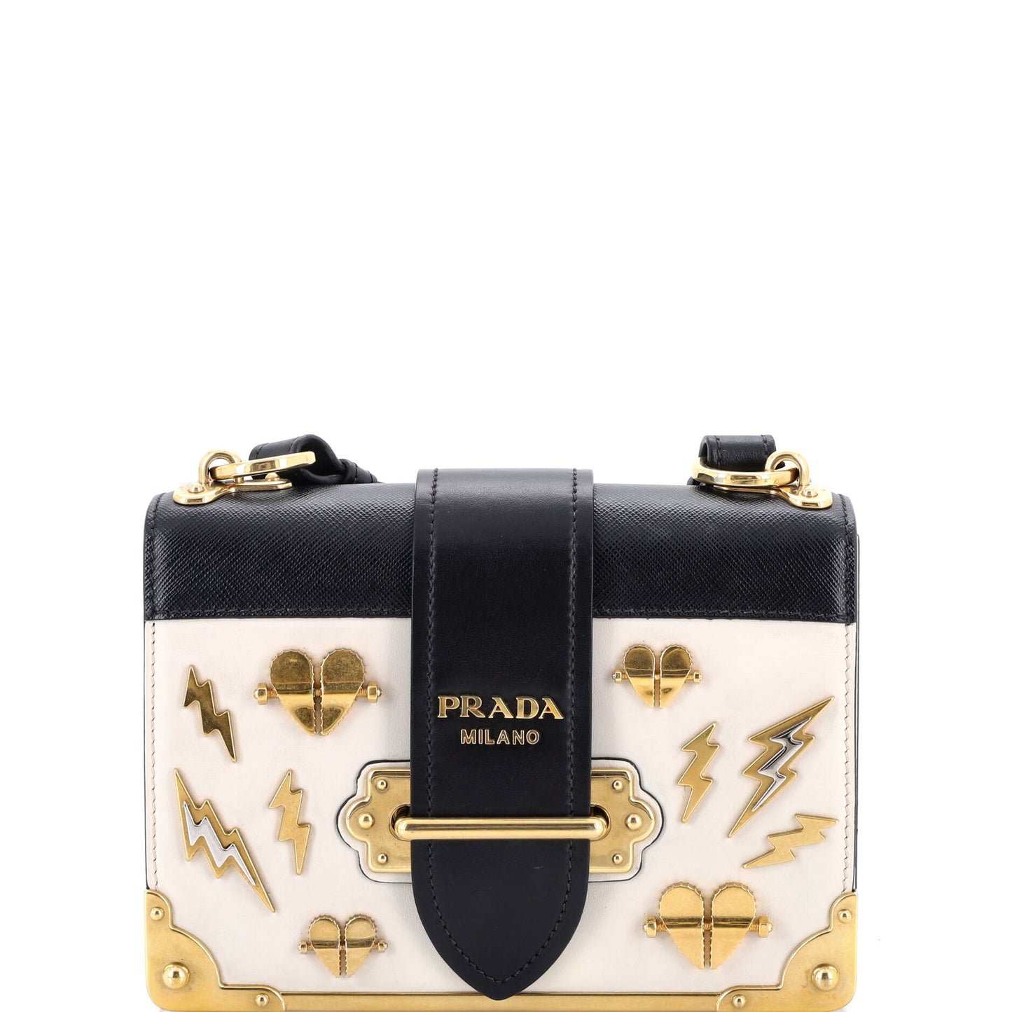 Cahier Crossbody Bag Embellished Leather Small