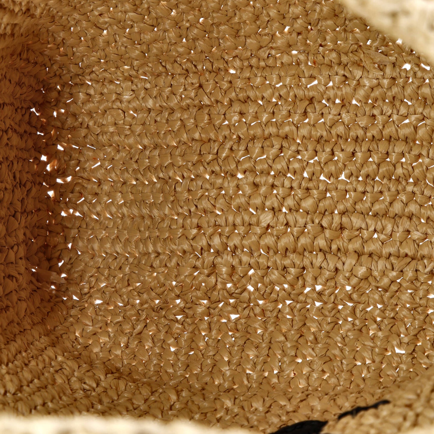 Logo Tote Raffia Small