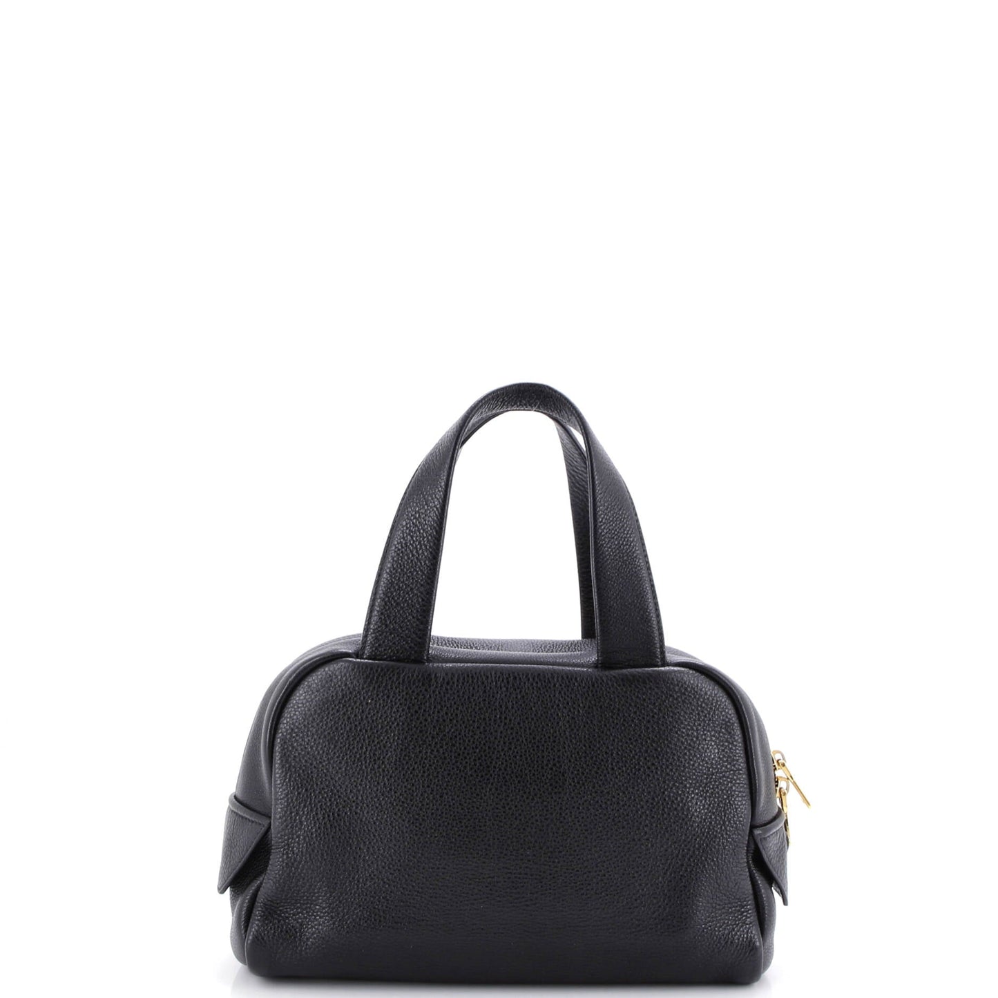 Logo Bowler Bag Perforated Leather Medium