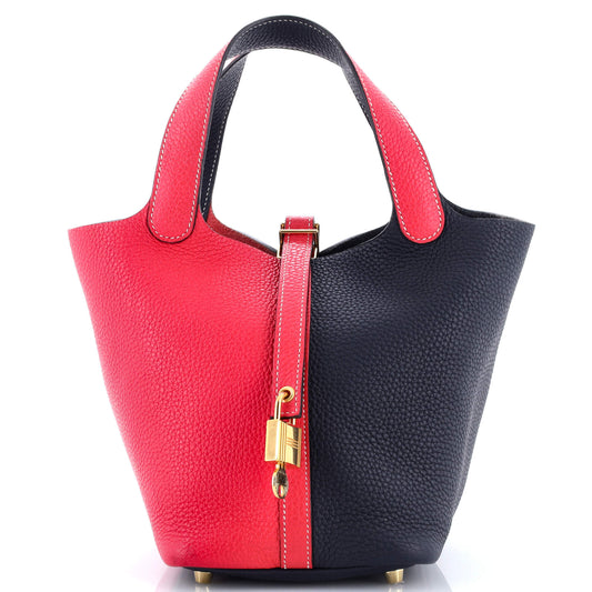 Casaque Picotin Lock Bag Clemence PM