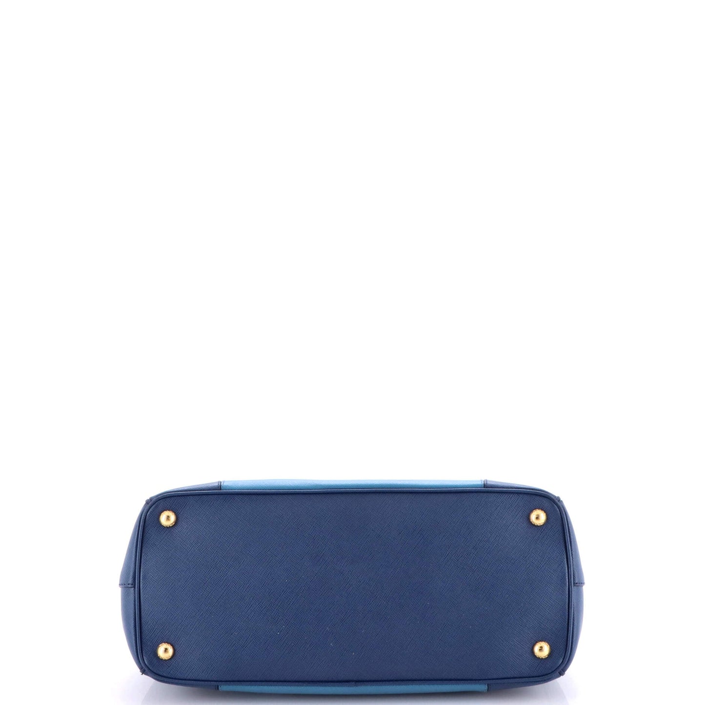 Bicolor Double Zip Lux Tote Saffiano Leather Medium