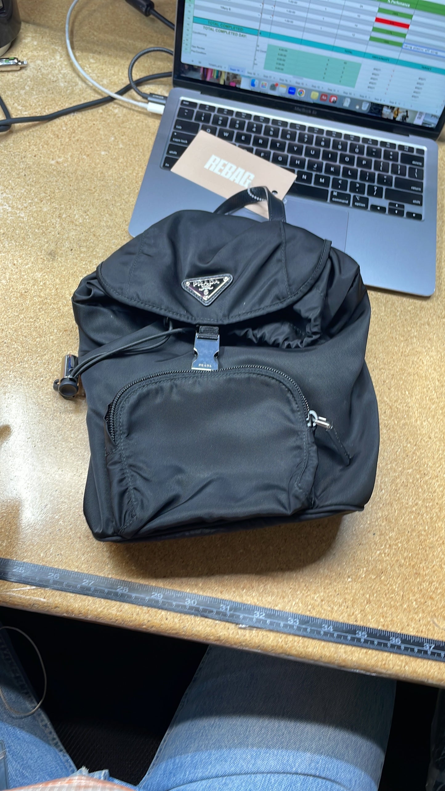 Single Buckle Pocket Backpack Tessuto Small