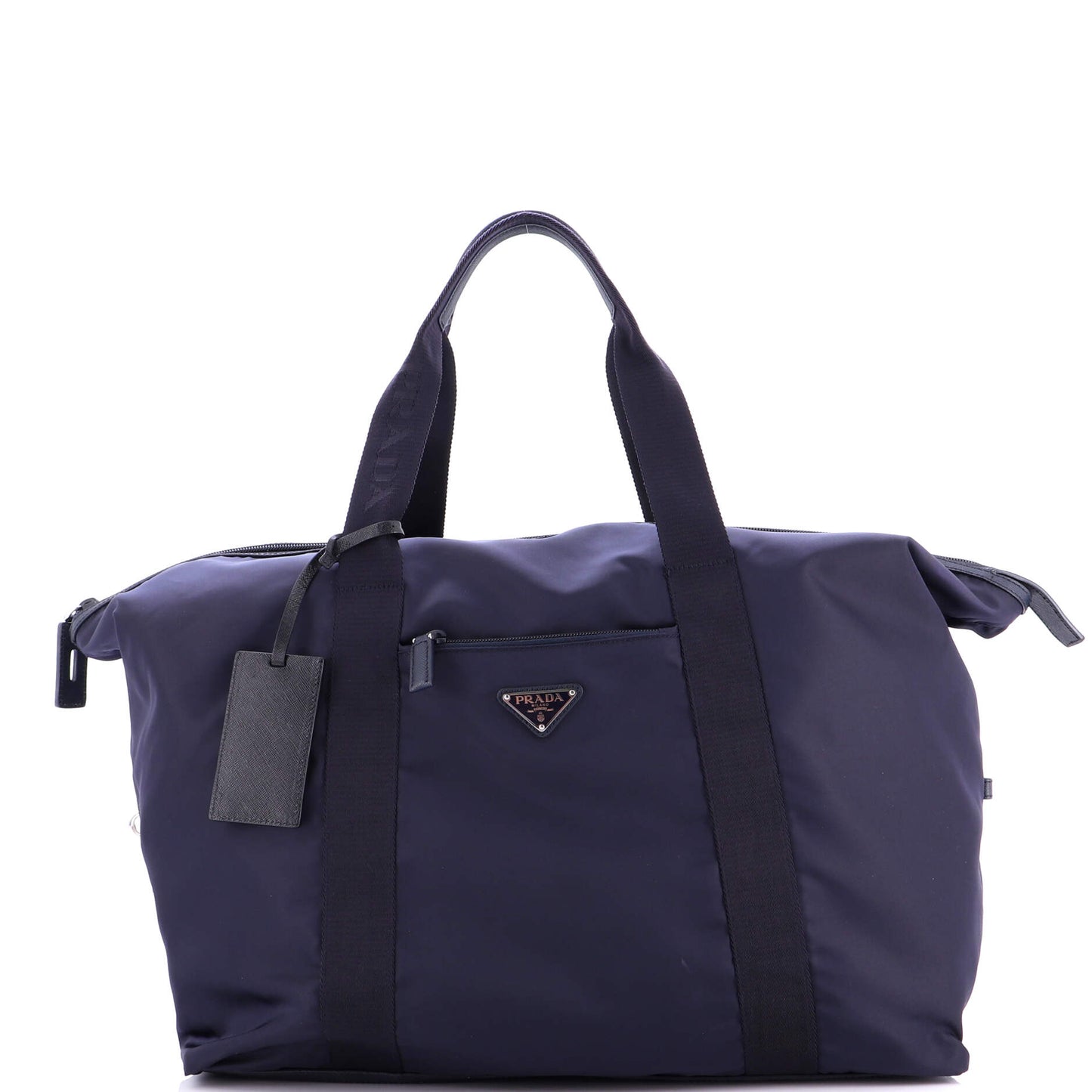Weekend Duffle Bag Tessuto with Saffiano Leather Large