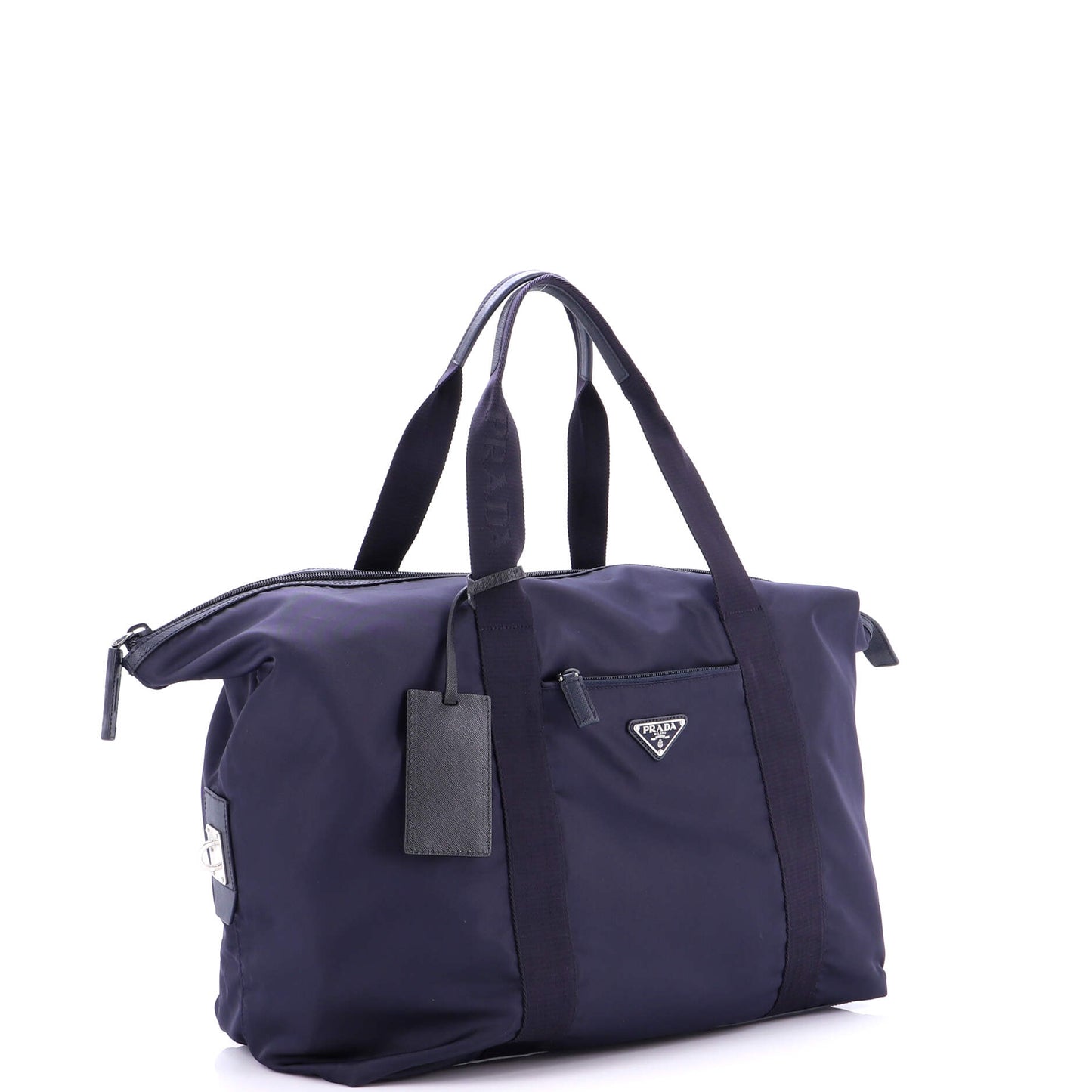 Weekend Duffle Bag Tessuto with Saffiano Leather Large