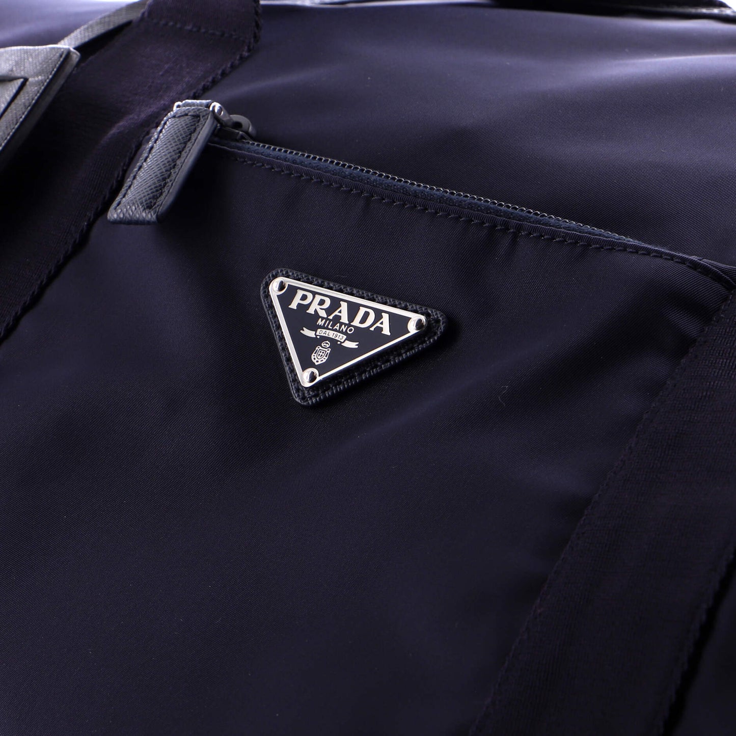 Weekend Duffle Bag Tessuto with Saffiano Leather Large