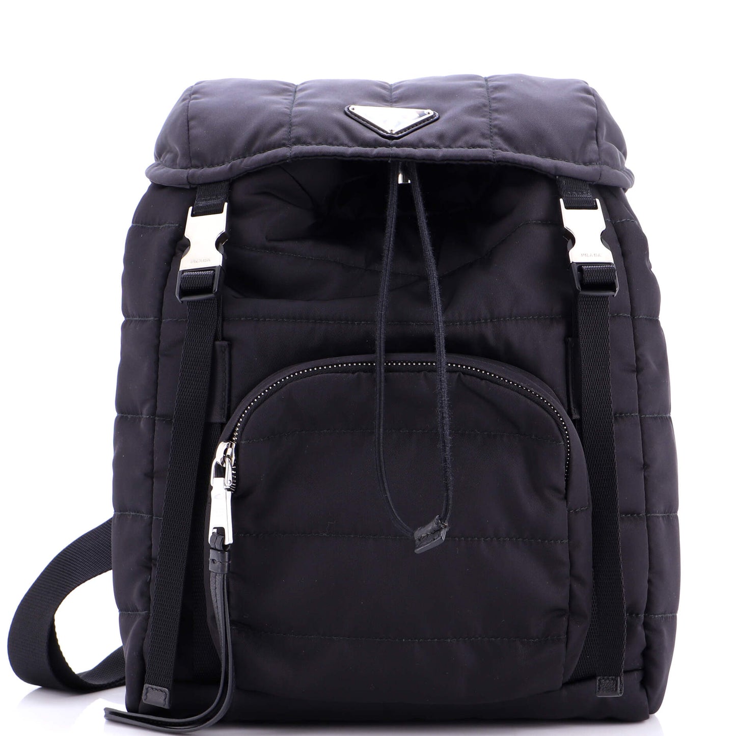 Double Buckle Backpack Quilted Tessuto Medium