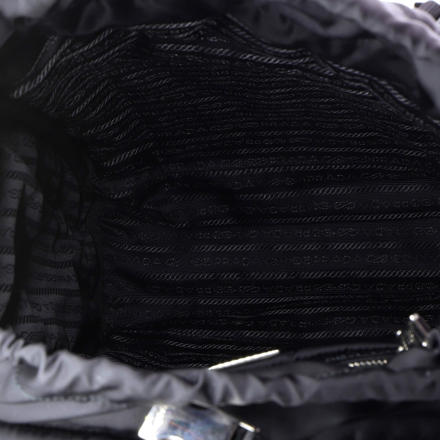 Double Buckle Backpack Quilted Tessuto Medium