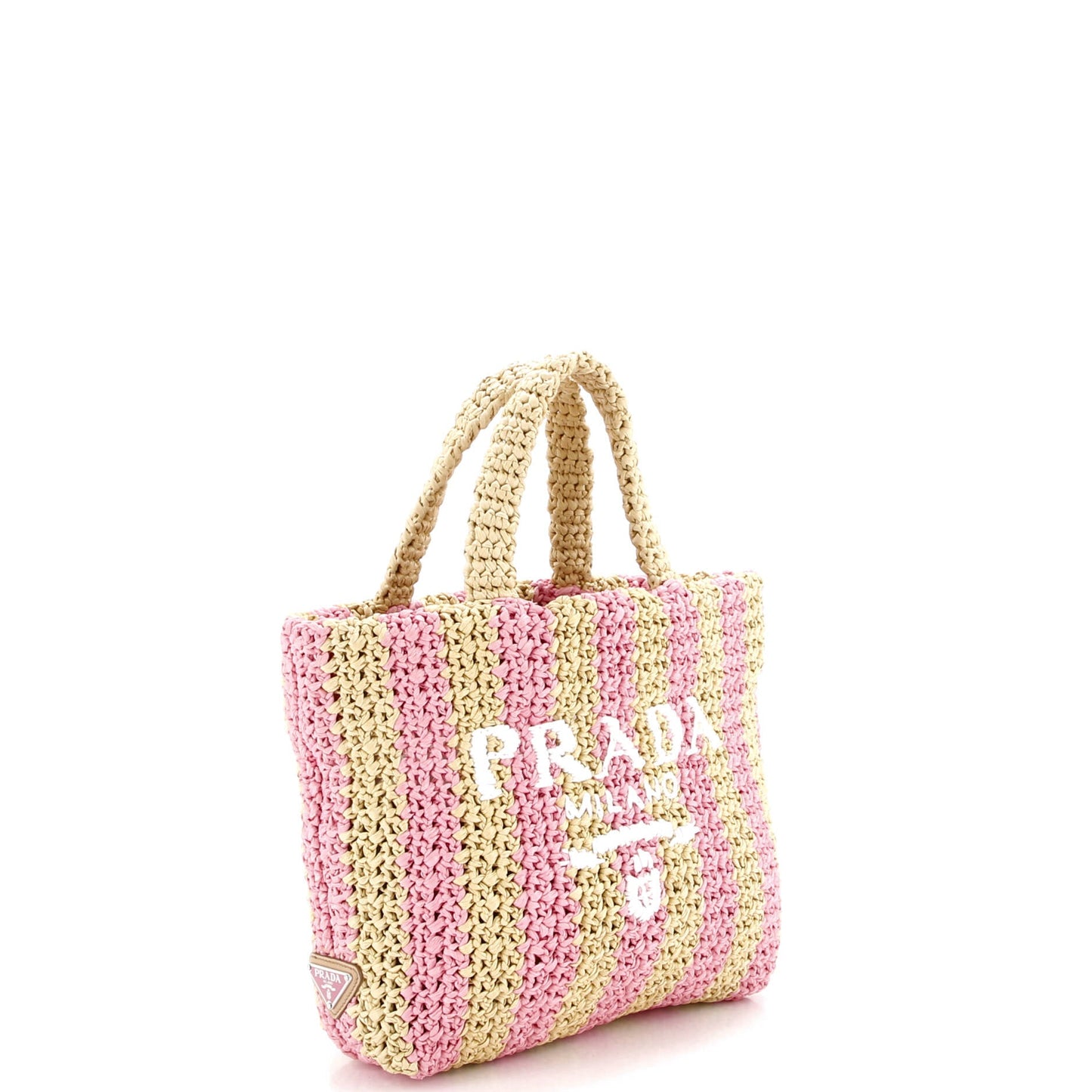 Logo Tote Raffia Small