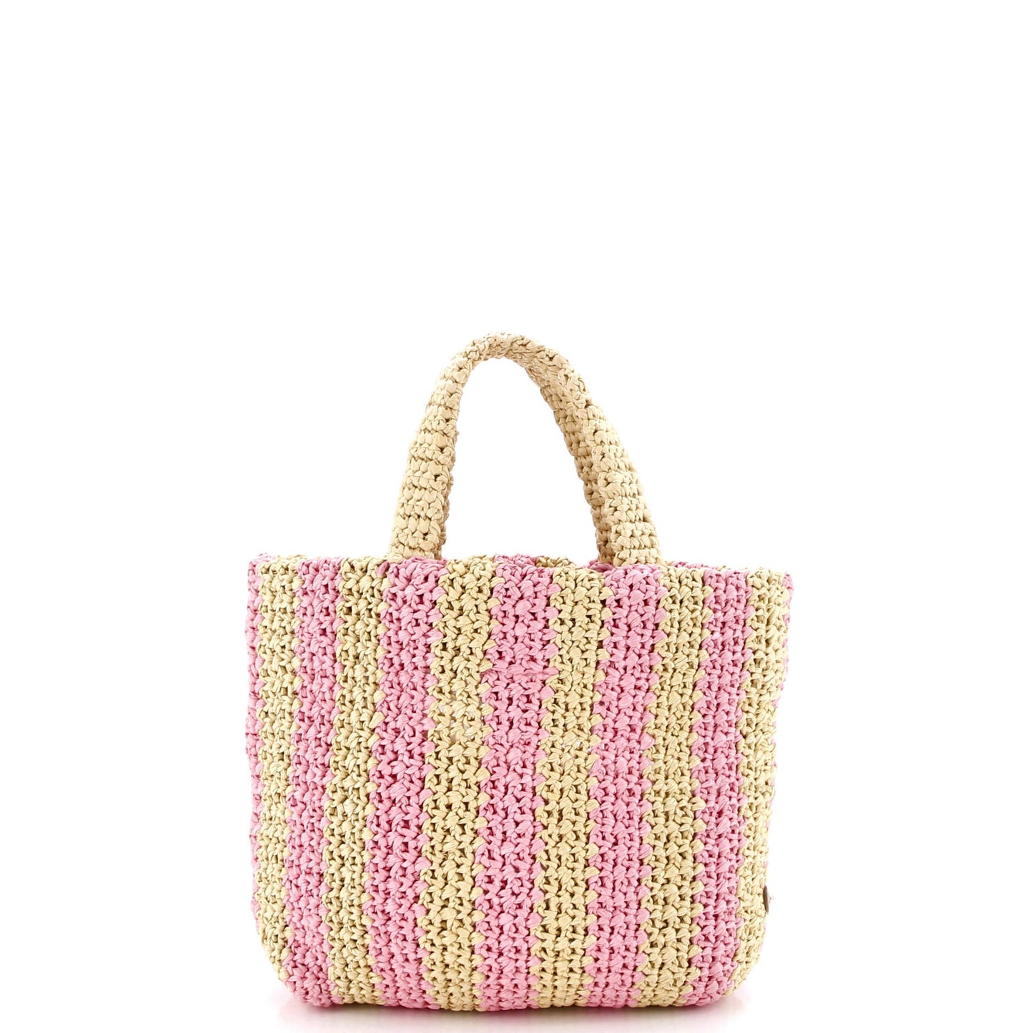 Logo Tote Raffia Small
