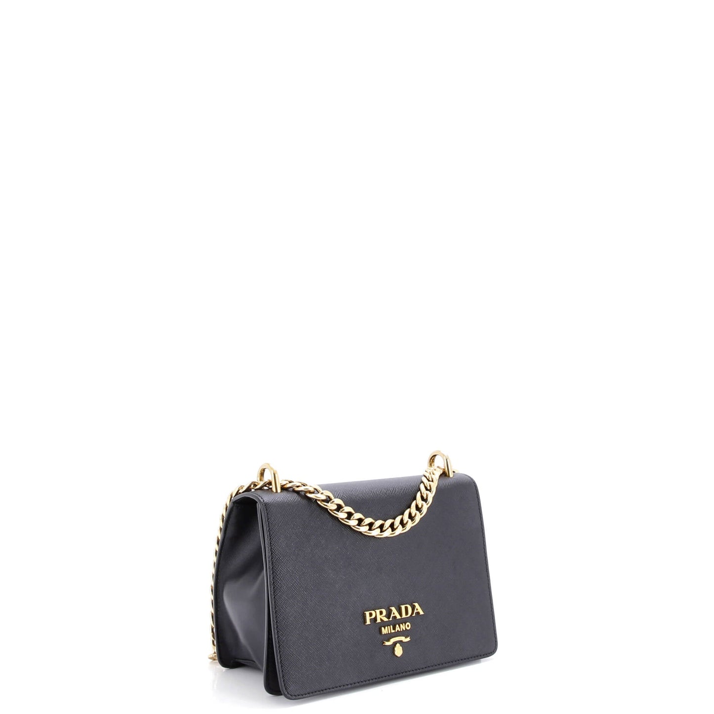 Chain Flap Bag Saffiano Leather Small
