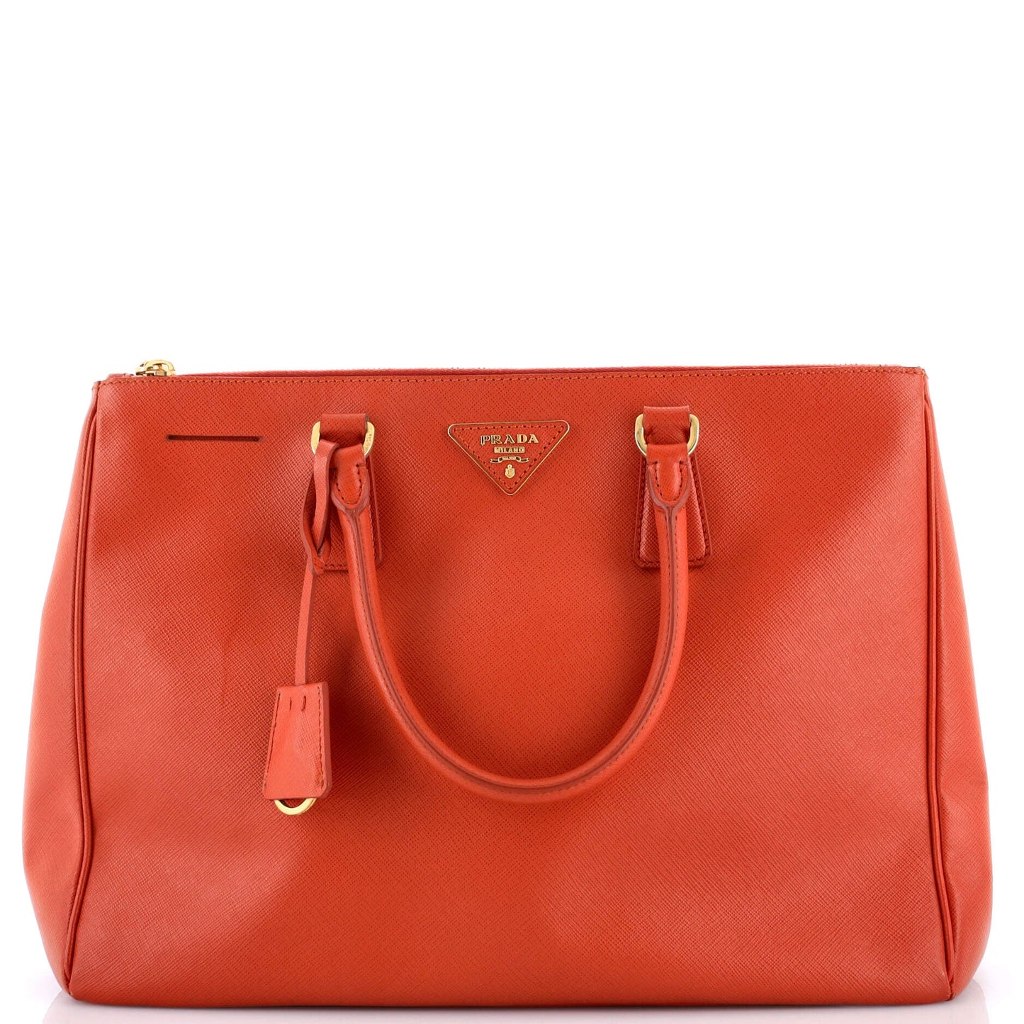 Double Zip Lux Tote Saffiano Leather Large