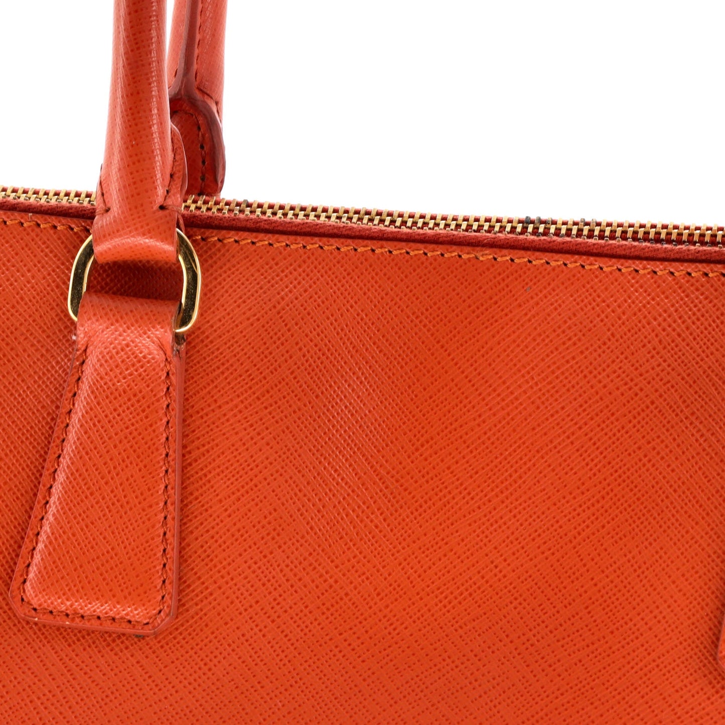 Double Zip Lux Tote Saffiano Leather Large