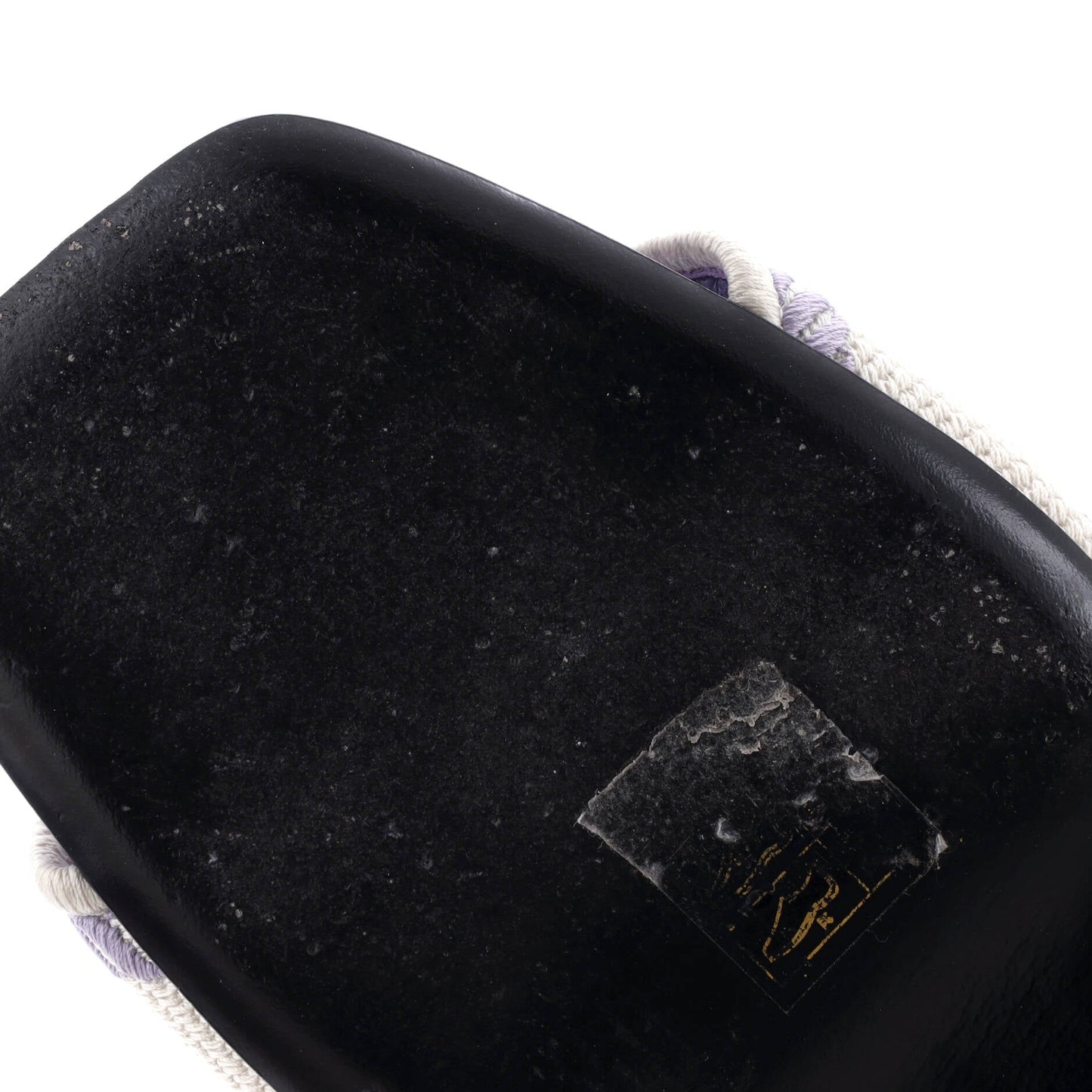 Women's Logo Block Heeled Mule Sandals Leather and Fabric