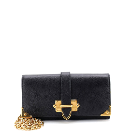 Cahier Crossbody Bag Saffiano Leather Mini