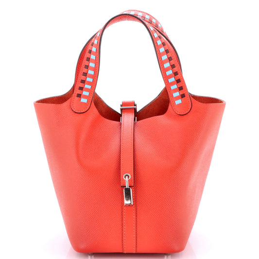 Picotin Lock Bag Tressage Epsom PM