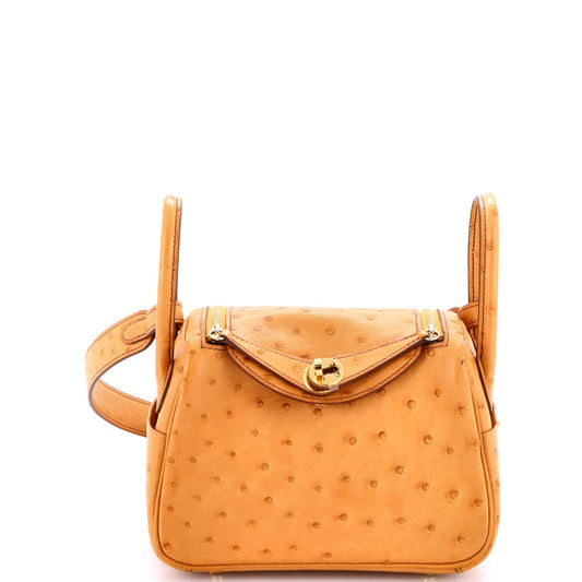 Lindy Bag Ostrich Mini