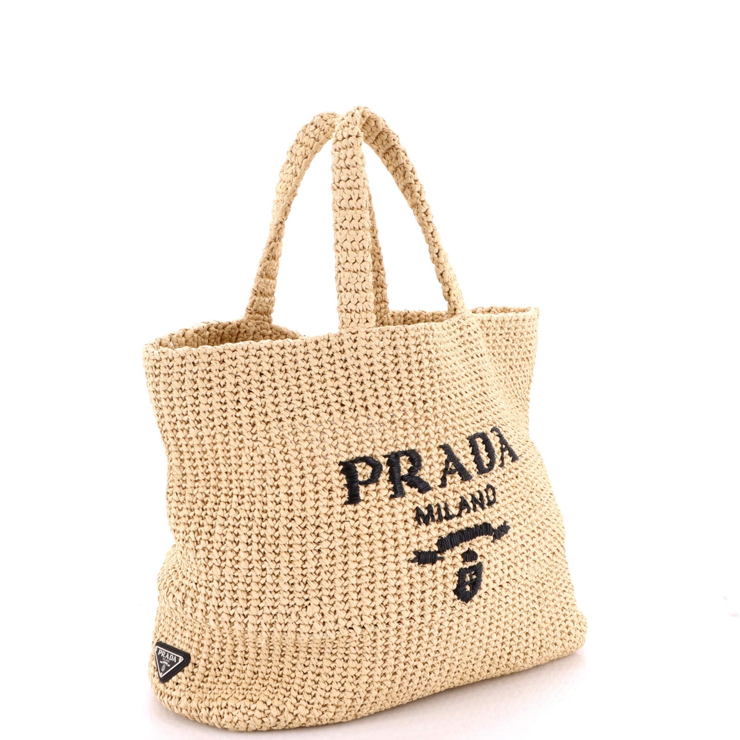 Logo Tote Raffia Large