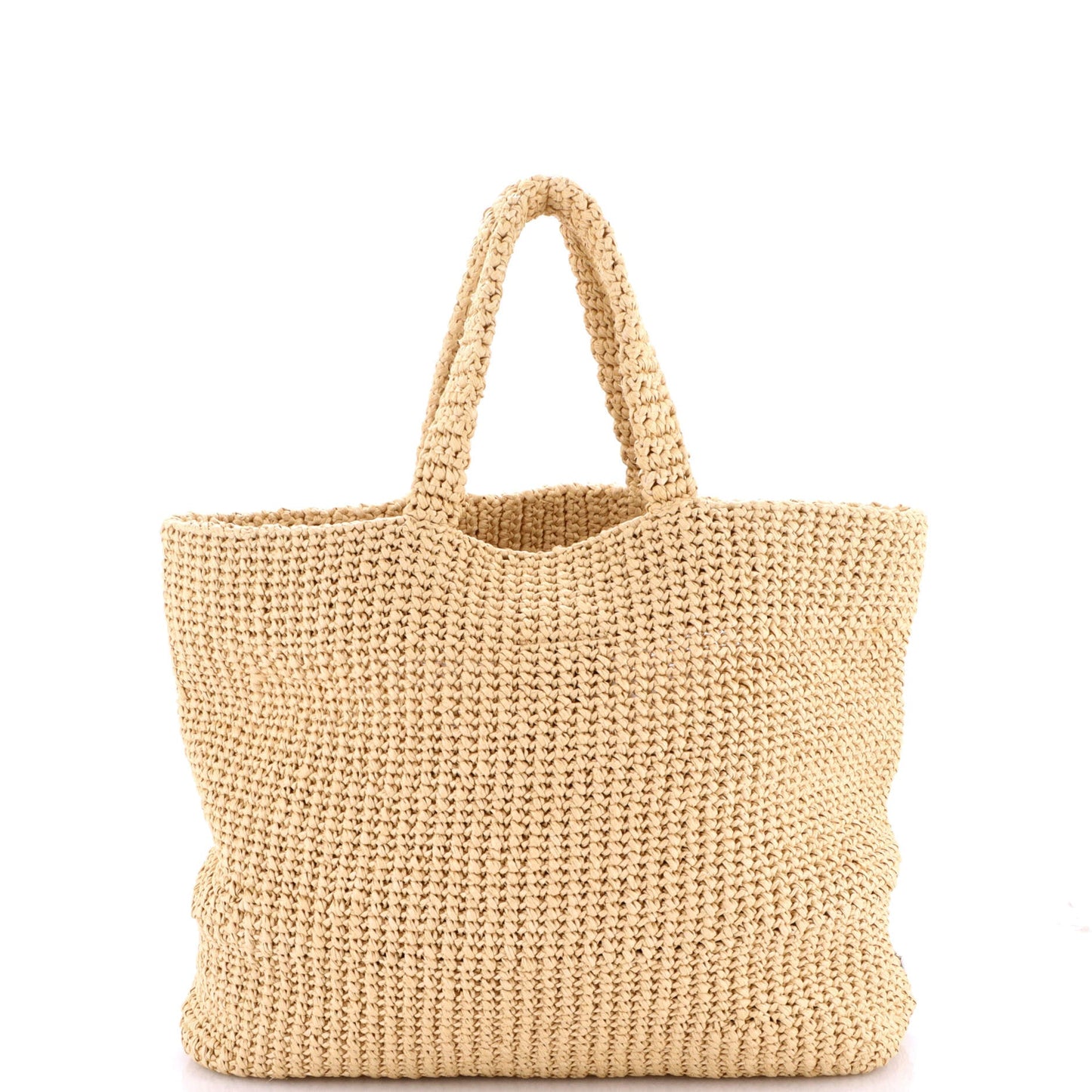 Logo Tote Raffia Large