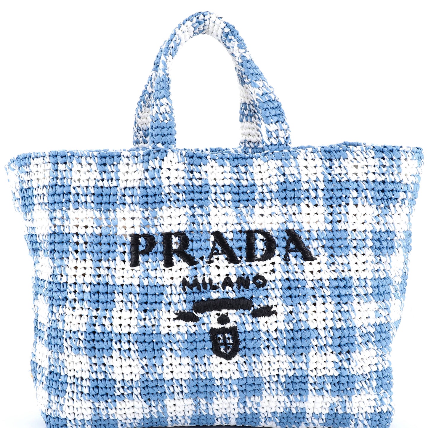 Logo Tote Raffia Large