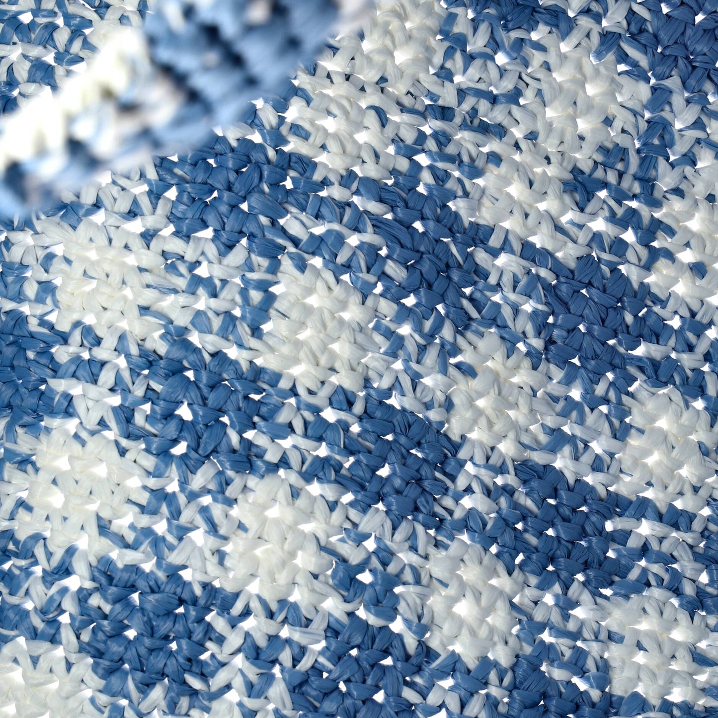 Logo Tote Raffia Large