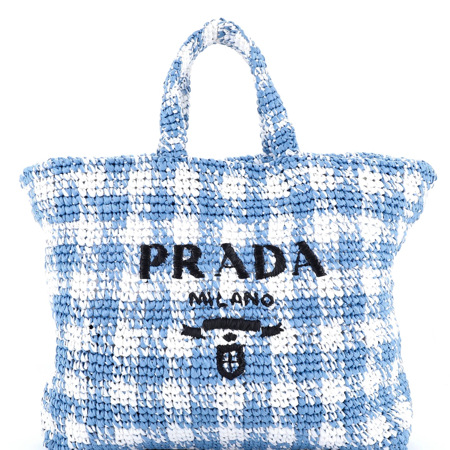 Logo Tote Raffia Large