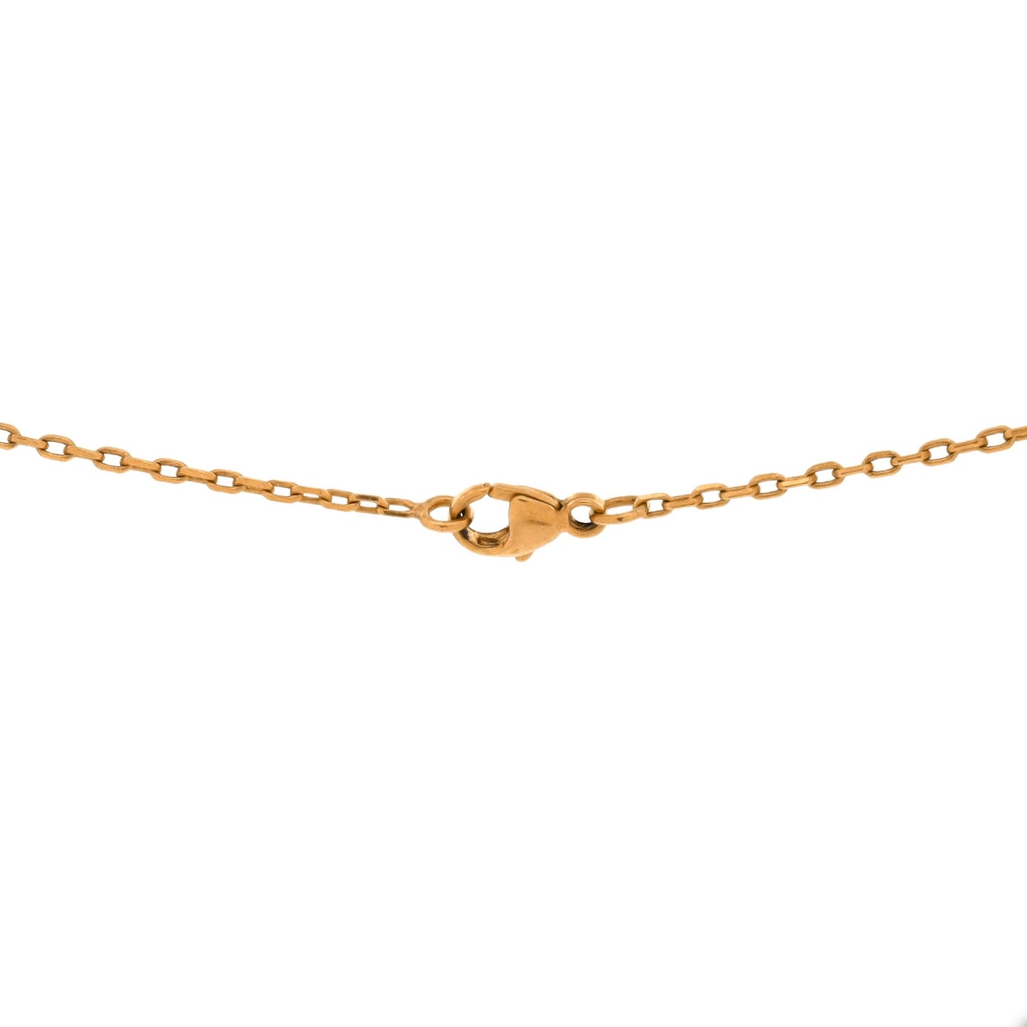 Pop H Pendant Chain Necklace Metal and Enamel Mini