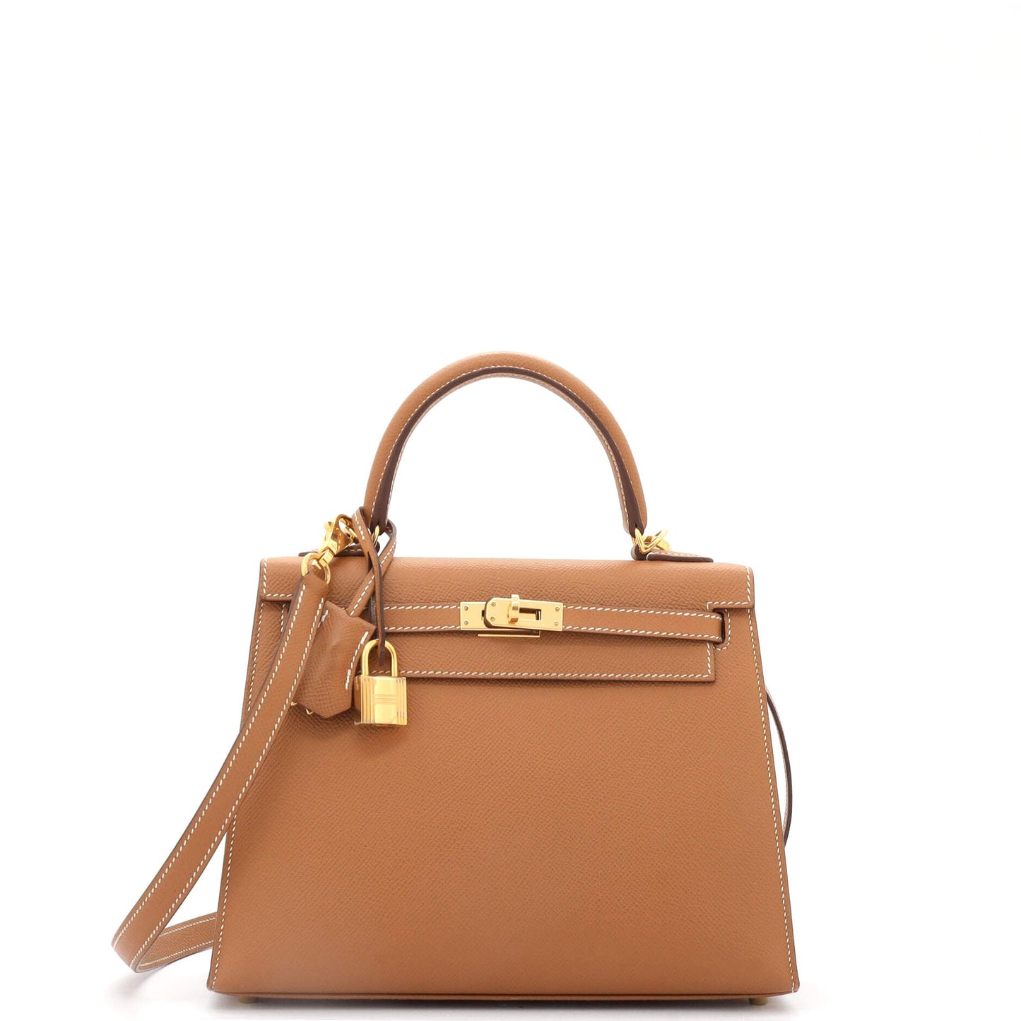 Kelly Handbag Gold Epsom with Gold Hardware 25