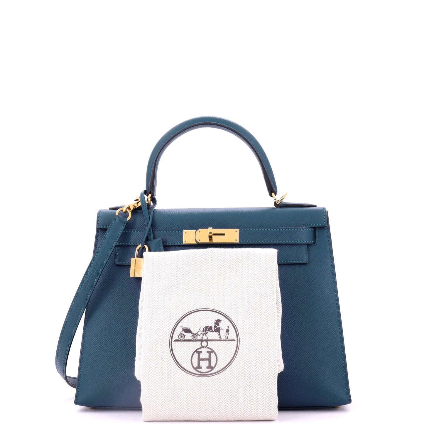 Kelly Handbag Colvert Epsom with Gold Hardware 28