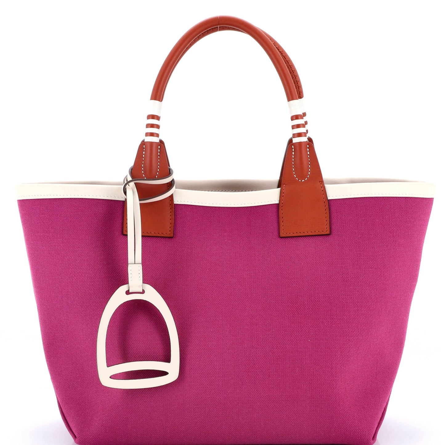 Sac Steeple Tote Toile with Leather 25