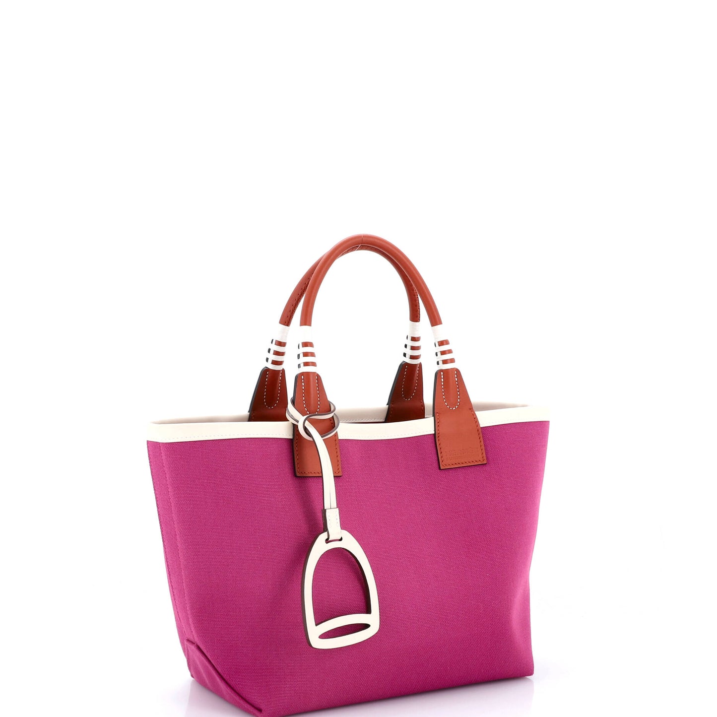 Sac Steeple Tote Toile with Leather 25