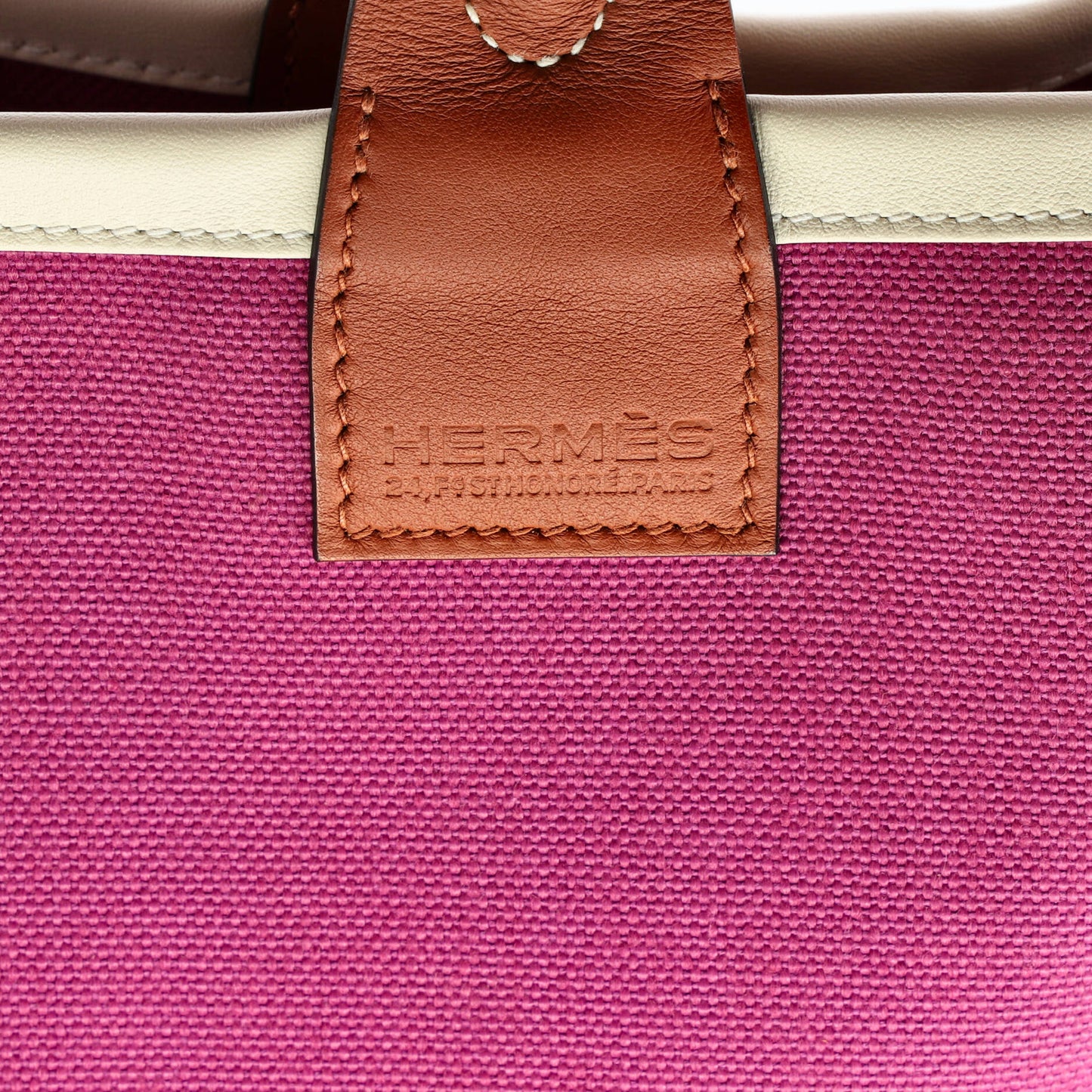 Sac Steeple Tote Toile with Leather 25