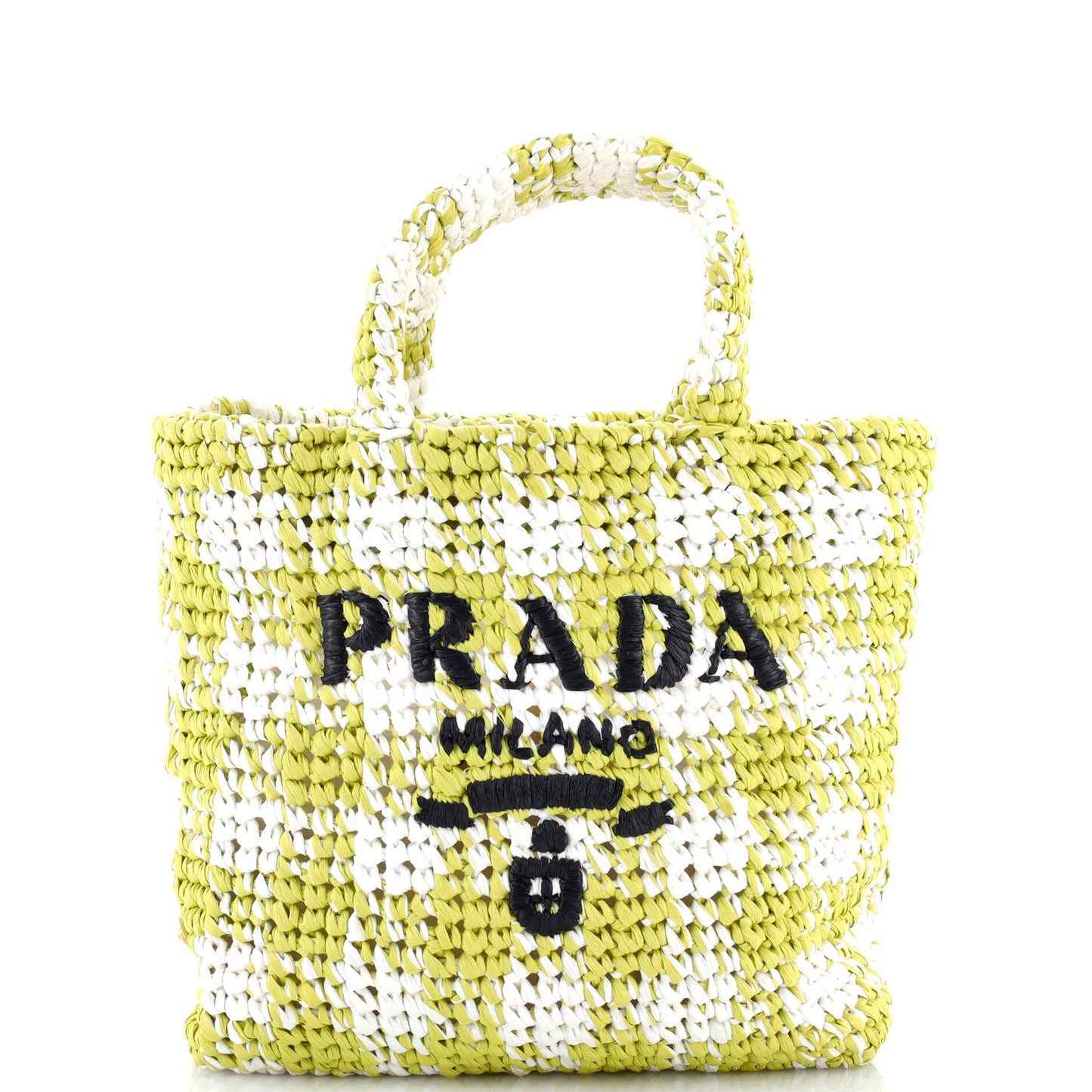Logo Tote Raffia Small