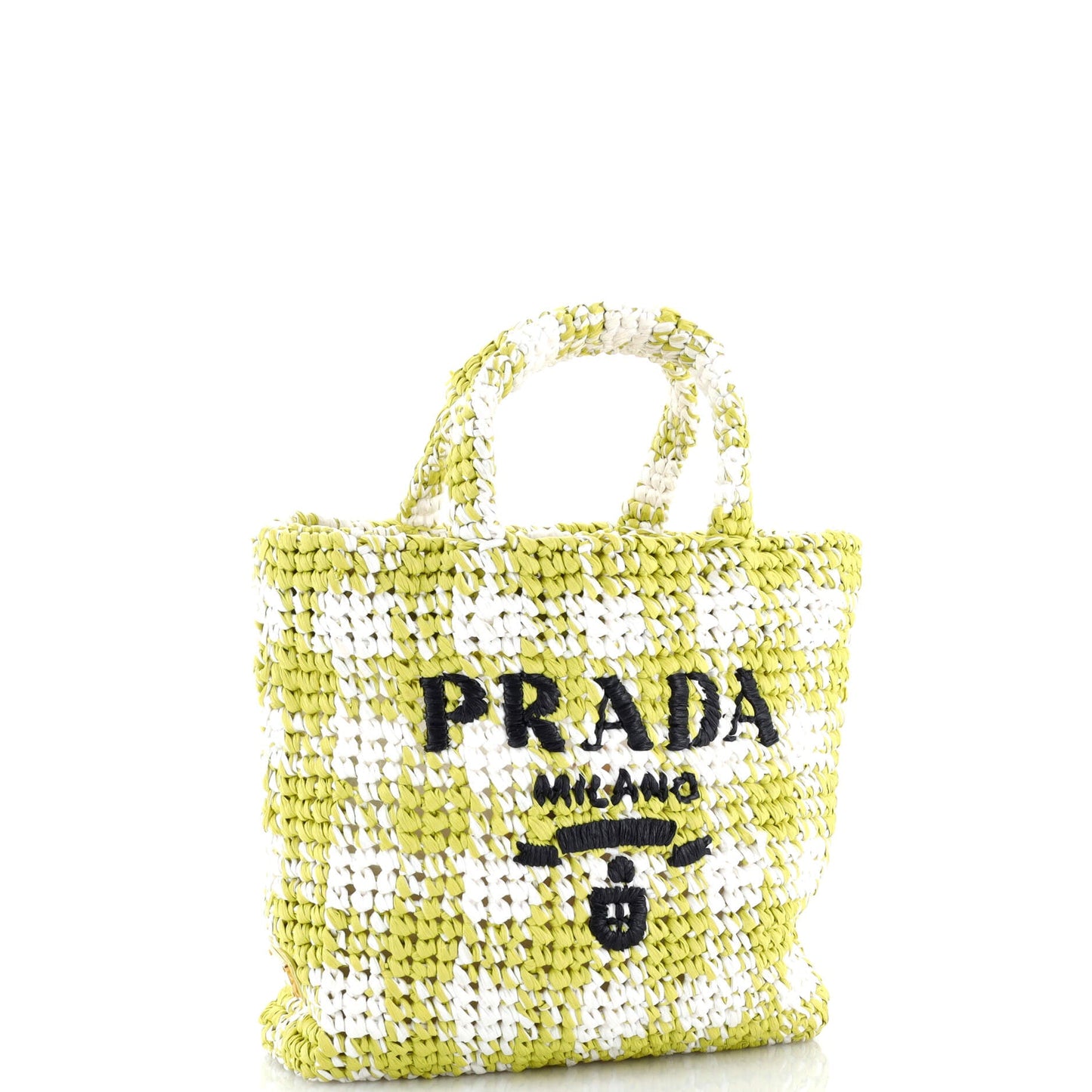 Logo Tote Raffia Small