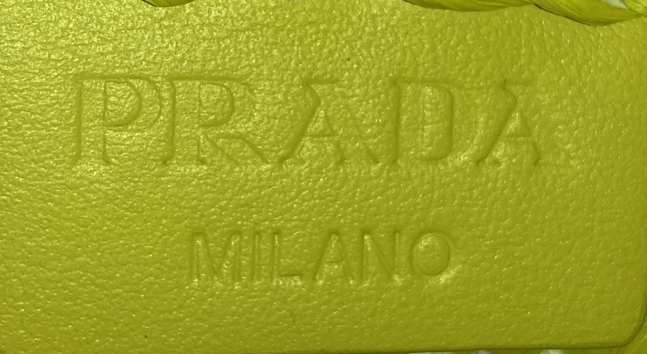 Logo Tote Raffia Small