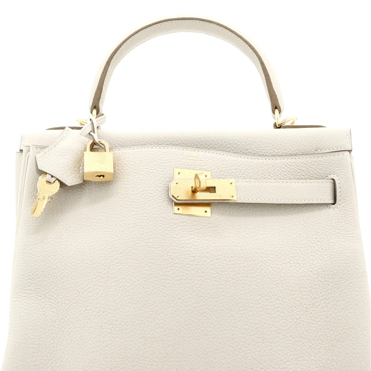 Kelly Handbag Light Togo with Gold Hardware 28